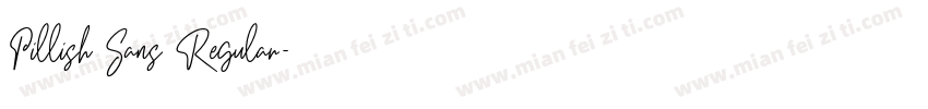 Pillish Sans Regular字体转换